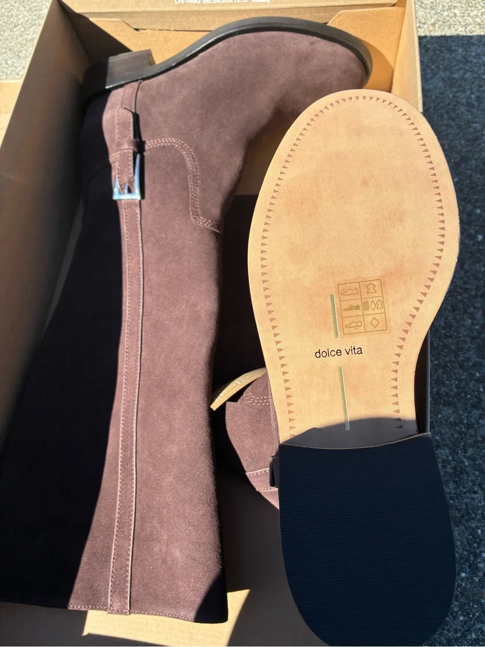 Dolce Vita Mahogany Suede Kilian H20 boots NEW IN BOX size 9